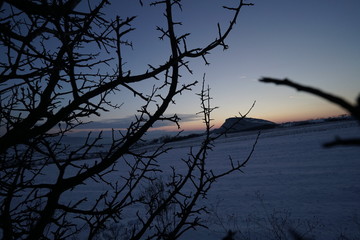 Fototapeta na wymiar Magura Uroiului in the winter