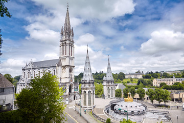 Lourdes, France: The Sanctuary of Our Lady of Lourdes is one of the largest pilgrimage centers in Europe