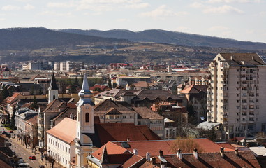 Romania,Bistrita, view from Evangelical Church Tower- 2017