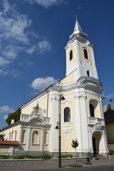 Fototapeta na wymiar BISTRITA,Romania, - reformed church,2018