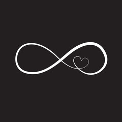 infinity sign, vector illustration