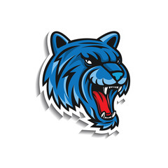 tiger icon sticker