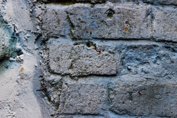 background texture brick blue wall white street old construction architecture city historic stone concrete material