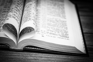 Fototapeta premium Bible and day in love