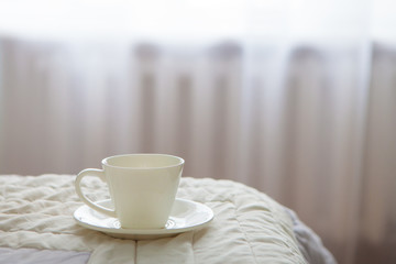 Morning coffee in bed