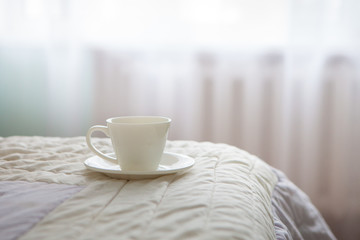 Morning coffee in bed