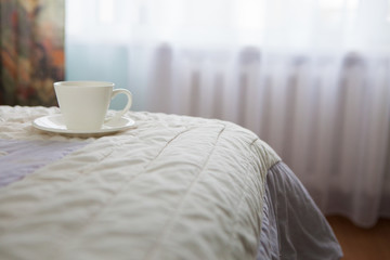 Morning coffee in bed