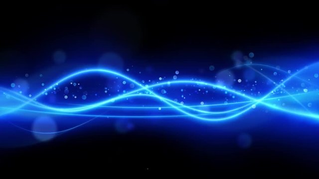 ゆったりと輝く曲線　ブルー　ループ　合成サンプル：https://youtu.be/HuxLdq4sce4