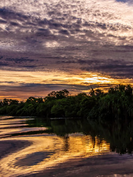 Billabong sunset Australie