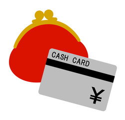 財布とキャッシュカード