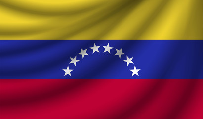 Realistic flag, vector illustration