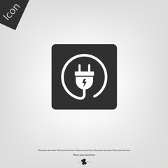Obraz premium Electric plug icon