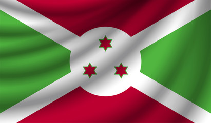 Realistic flag, vector illustration