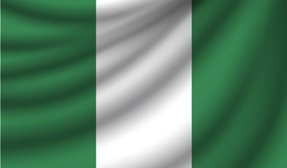 Obraz premium Realistic flag, vector illustration