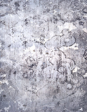 Real damascus steel pattern. Metal background.