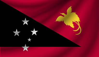 Realistic flag, vector illustration