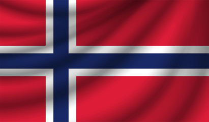 Fototapeta premium Realistic flag, vector illustration