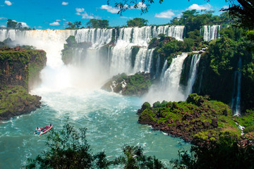 The Amazing waterfalls of Iguazu in Brazil