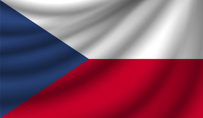 Obraz premium Realistic flag, vector illustration