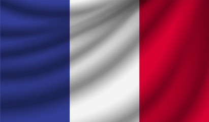 Realistic flag, vector illustration