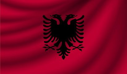 Fototapeta premium Realistic flag, vector illustration