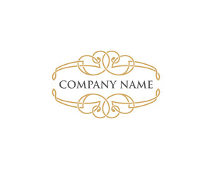 Ornament Line Frame Vector 007