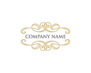 Ornament Line Frame Vector 008