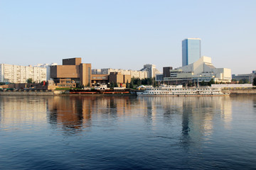 Obraz premium travelling along the Yenisei river