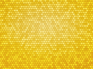 gold metal hexagon texture