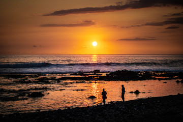 Fototapeta premium Coucher de soleil à la Réunion