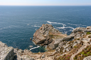 Landscape at Pointe de Dinan in Brittany in France.