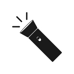 Flashlight flat icon, flat design best vector icon