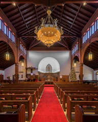 Obraz premium Interior of the Grace United Methodist Church in St. Augustine, Florida