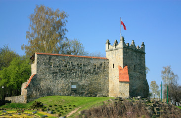 Castle ruins - Kowalska Tower. Nowy Sacz, Poland.