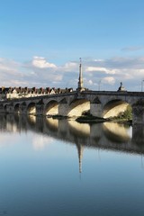 Jacques Gabriel bridge, Blois, Loire, architecture, old, medieval, city, landmark, historic, history, town,