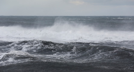Stormy sea, Iceland
