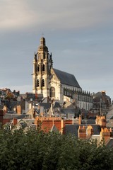 Fototapeta na wymiar Blois, france, chapel, Cathédrale Saint-Louis, architecture, building, castle, old, cathedral, medieval, city, landmark, religion, historic, history, town,