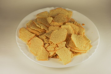 Potato chips  with salt