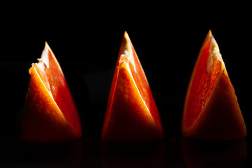 triple orange slice