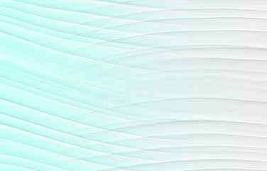 A wave pattern of white and blue. The background is turquoise with streaks and curved lines.