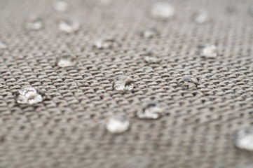 Water repellent and waterproof fabrics. How to waterproof fabric with these simple instructions for Experiment by drop water on it