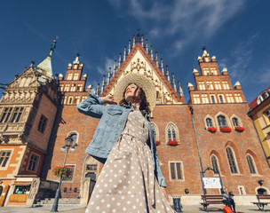 Smiling attractive girl in Poland