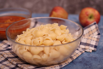Pasta in pork sauce