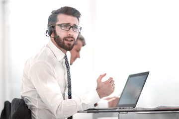 business center consultants at the Desk