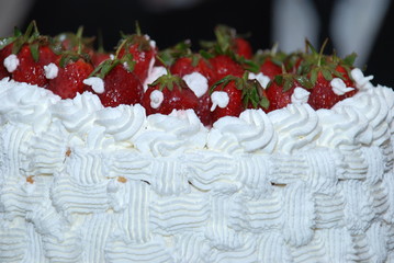  wedding cake at wedding reception.