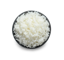 rice bowl on white background