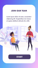 Vector Illustration Join Our Team Professional