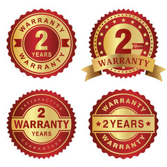 2 years warranty labels