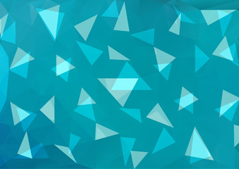 Multicolor polygonal illustration, which consists of triangles.