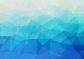 Multicolor polygonal illustration, which consists of triangles.